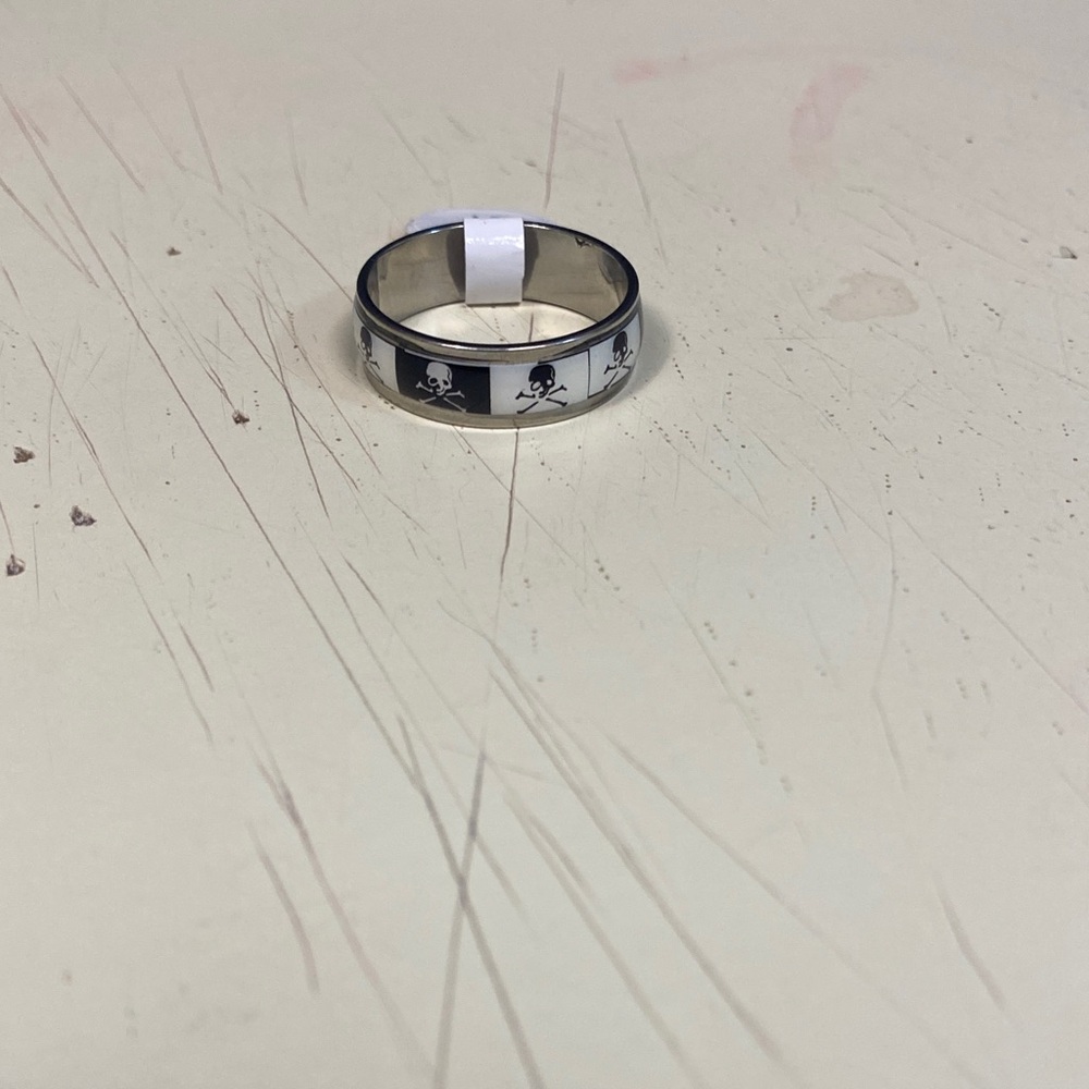 Stainless steel Skull Band Ring